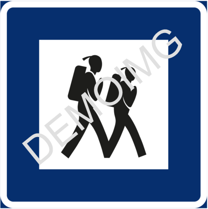 Bilvägvisare HB.1 (200 mm) Dubbelsidig